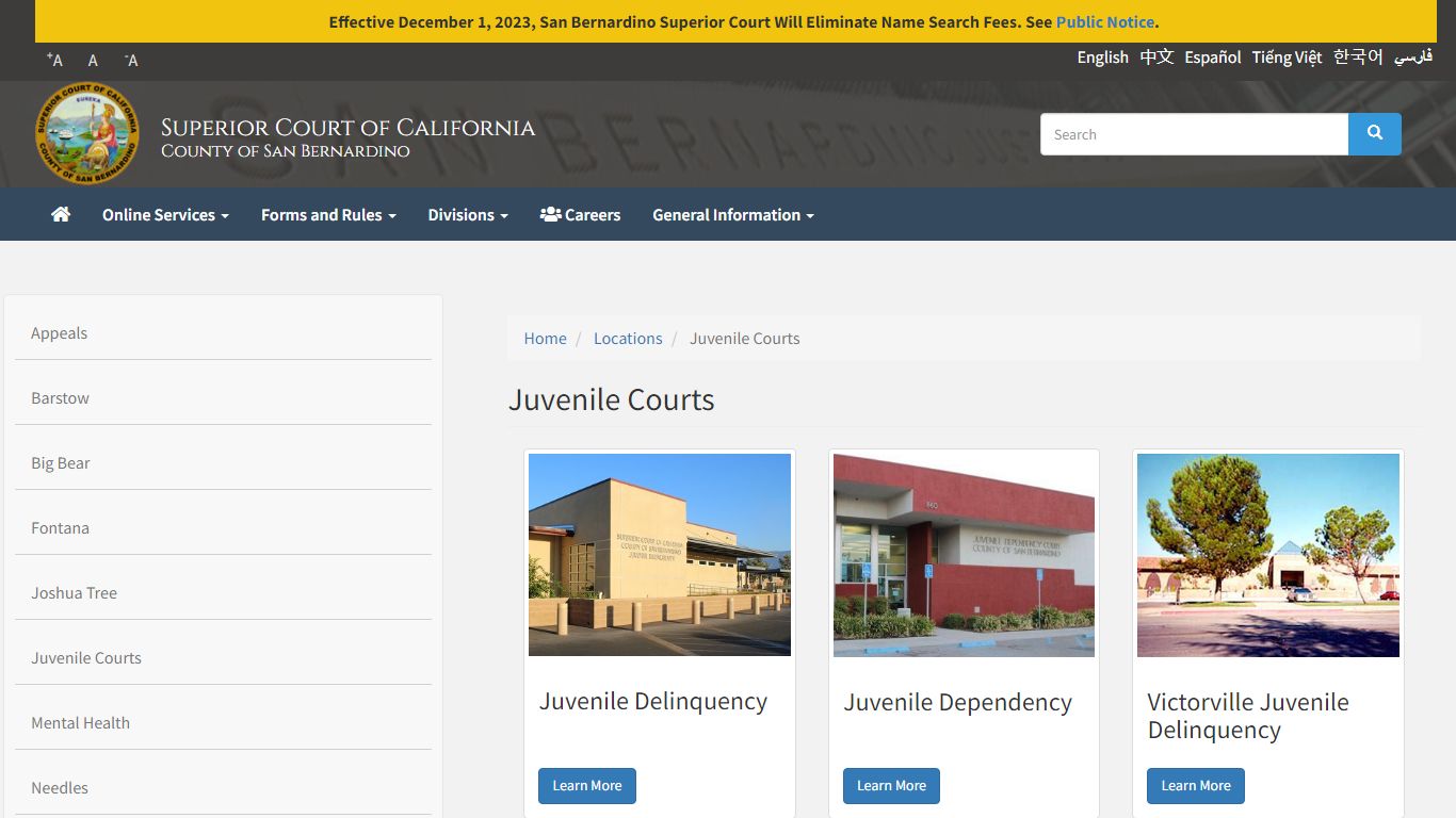 Juvenile Courts | Superior Court of California